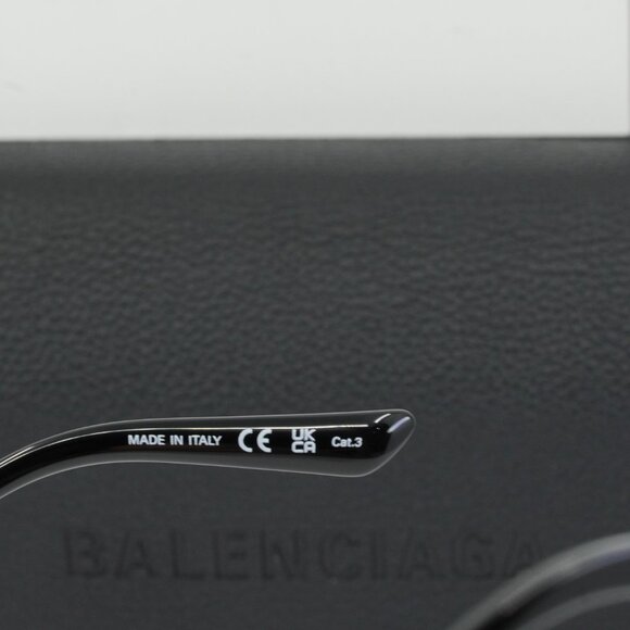 Balenciaga BB0245S 003 Geometric Sunglasses - Gold/Brown - Picture 5 of 8